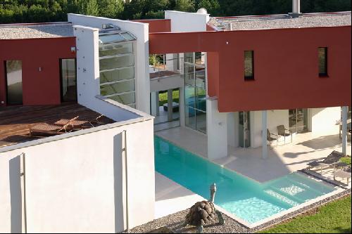 villa contemporaine pour production photo lyon